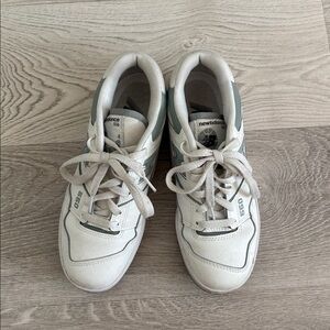 New Balance 550 Cream and Gray Sneakers